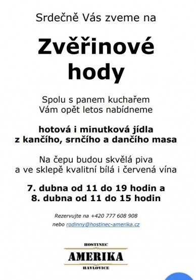 Zvěřinové hody 2018